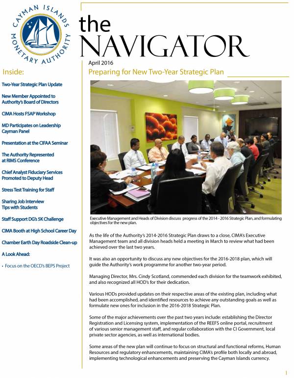 The Navigator - April 2016